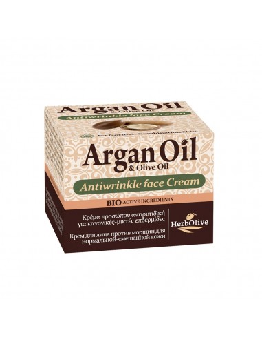 ARGAN OIL Face Cream “Κρέμα προσώπου αντιρυτιδική για κανονικές – μικτές επιδερμίδες” 50ml