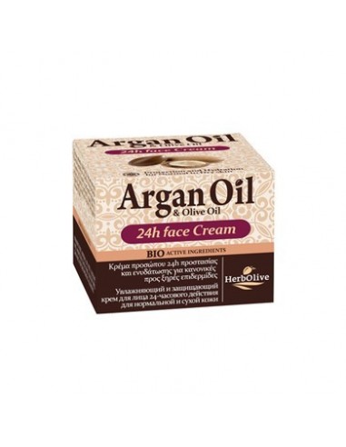 ARGAN OIL Face Cream “Κρέμα προσώπου 24h προστασίας & ενυδάτωσης για λιπαρές – μικτές επιδερμίδες” 50ml
